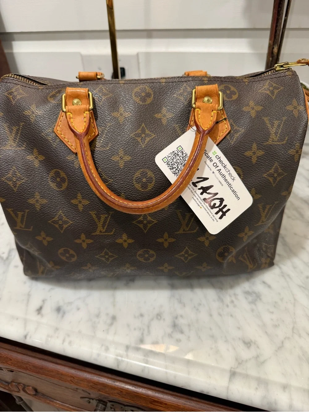 Louis Vuitton Brown Monogram Speedy 25